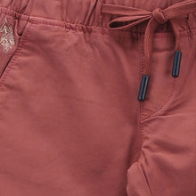 Load image into Gallery viewer, Rust Elasticated With Drawstring Waist Trousers
