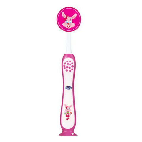 Pink Bunny Toothbrush With Bristle Cover