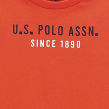 Load image into Gallery viewer, Orange U.S.Polo Printed Short Sleeves Cotton T-Shirt
