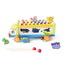 Load image into Gallery viewer, Musical Animal Wooden Toy Truck
