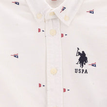 Load image into Gallery viewer, White Flag Printed Cotton Shirt
