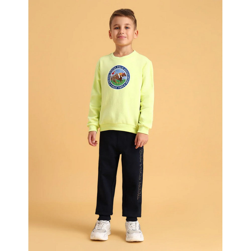 Green Appliqued Sweatshirt