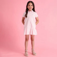 Load image into Gallery viewer, Pink A-Line Cotton Dress
