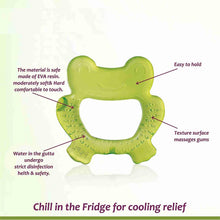 Load image into Gallery viewer, Frog Shape Cooling Water Filled Baby Teether
