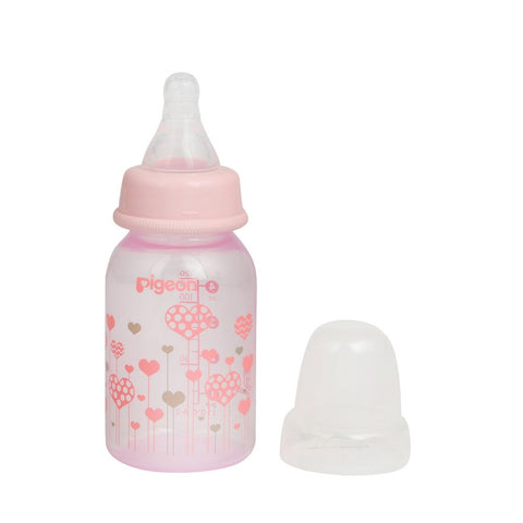 Pink Peristaltic Clear Nursing Bottle- 120ml