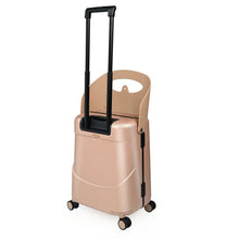 Load image into Gallery viewer, Miamily Champagne Gold Ride-On Trolley Carry-On Luggage 18 Inches
