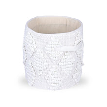 Load image into Gallery viewer, Woven Treasure Round Beige Toy Storage Basket
