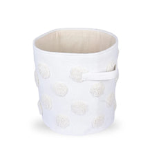 Load image into Gallery viewer, Pom Pom Round Beige Toy Storage Basket
