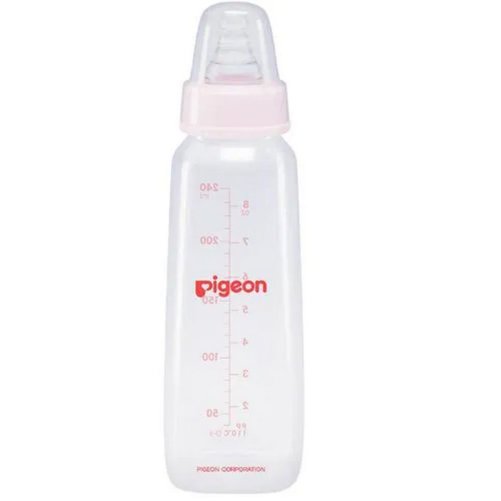 Pink Peristaltic Nursing Feeding Bottle - 240ml