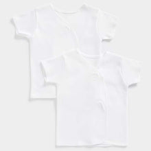 Load image into Gallery viewer, White Essentials Unisex Half Sleeve Cotton Vest- Pack Of 2
