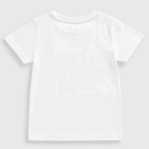 White Planet Theme Half Sleeves T-Shirt