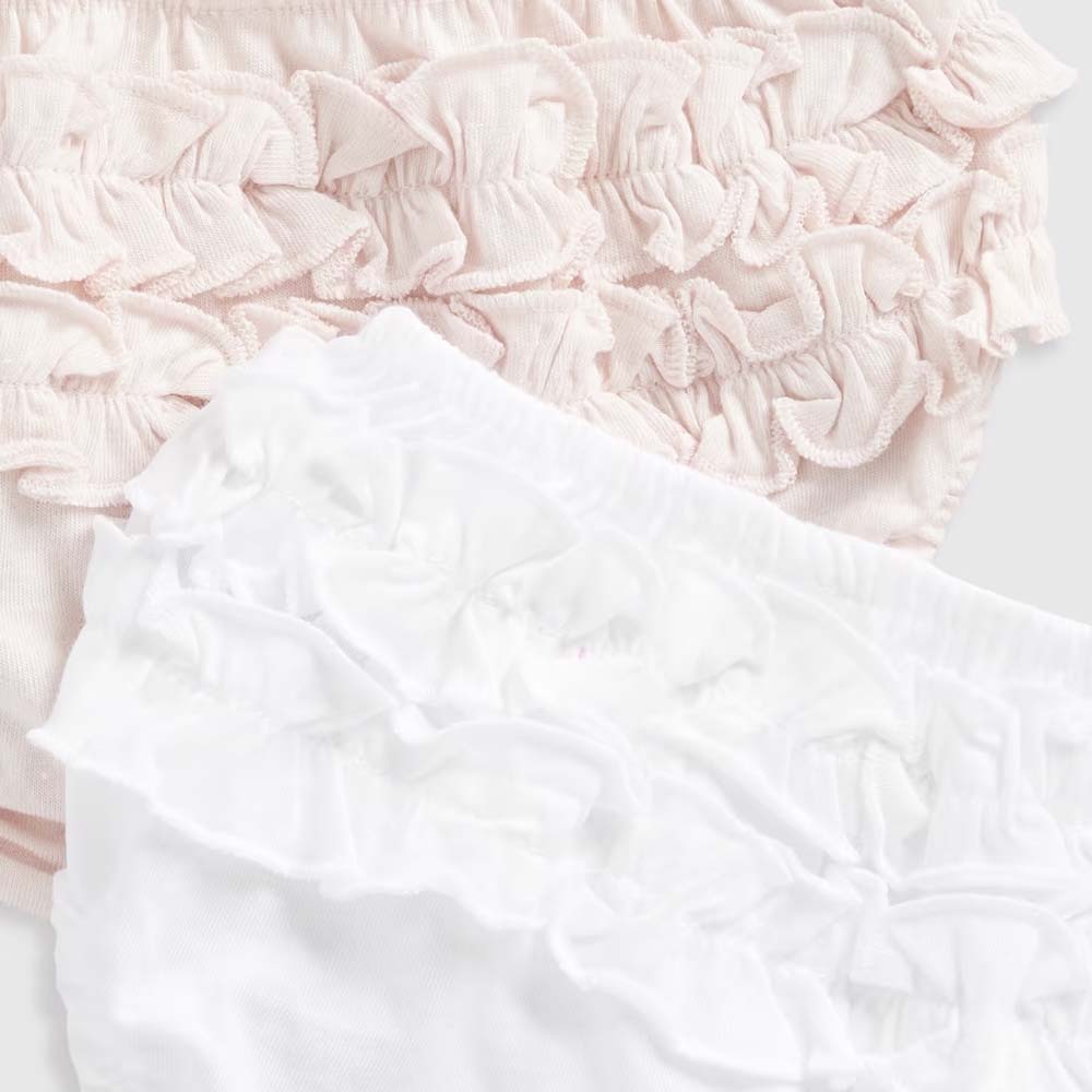 Essentials Unisex Frilly Cotton Briefs - Pack Of 2