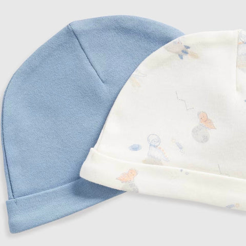 Boys My First Cotton Hats - Pack Of 2