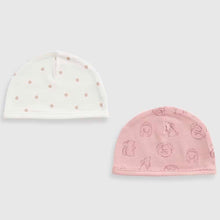 Load image into Gallery viewer, Girls Woodland Friends Cotton Hats- Pack Of 2
