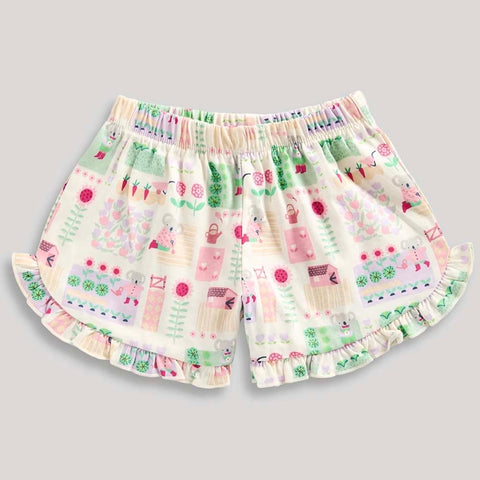 Frilled Hem Cotton Shorts - Pack Of 3