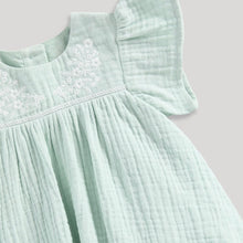 Load image into Gallery viewer, Green Embroidered Dress With Bloomers
