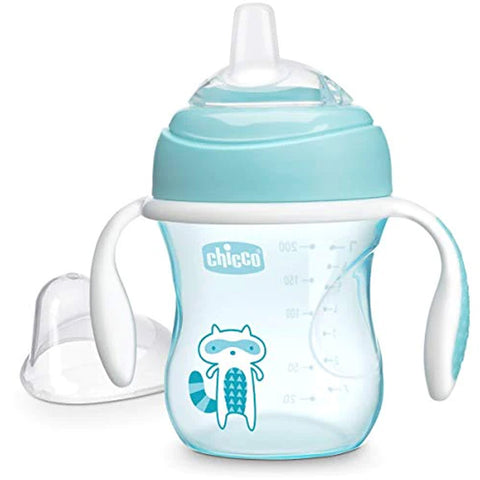 4months+ Chicco Blue Transition Cup- 200ml (Print May Vary)