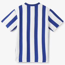 Load image into Gallery viewer, Blue Relaxed Fit Crew Neck Striped T-Shirt
