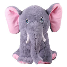 Load image into Gallery viewer, Grey Sitting Elephant Soft Toy
