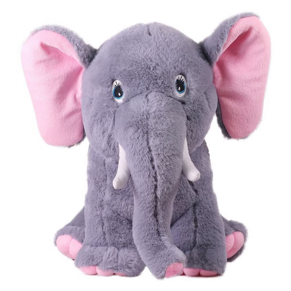 Grey Sitting Elephant Soft Toy