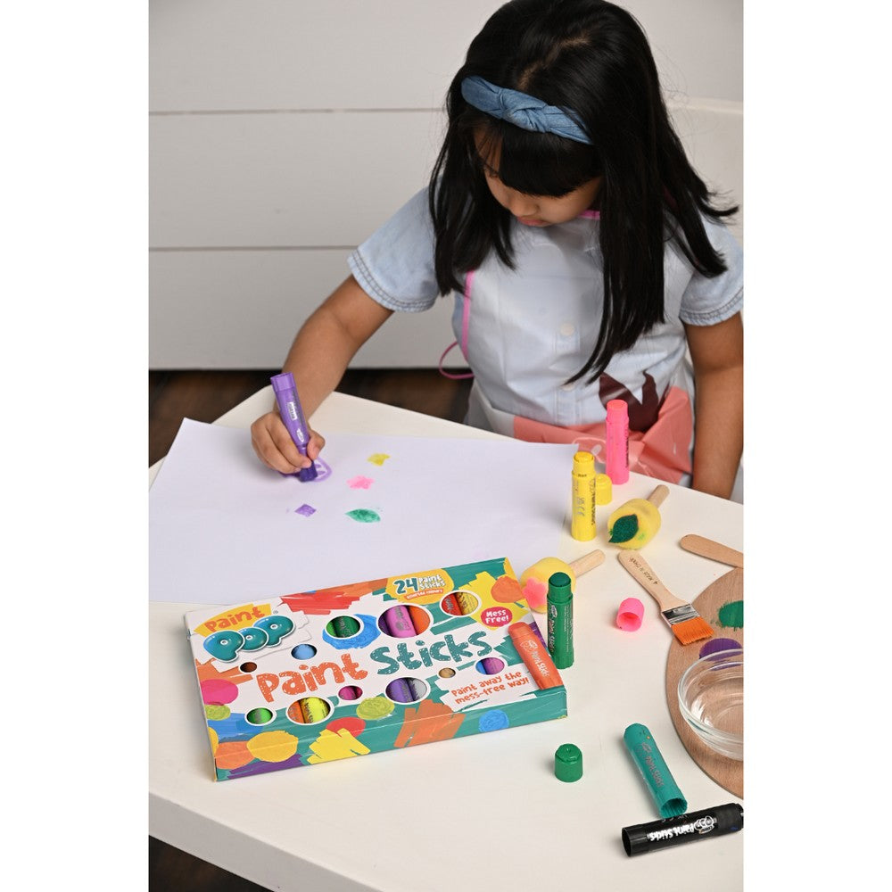 Paint Pop Assorted Quick Dry Paint Sticks- 24 Pack