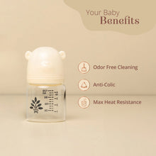 Load image into Gallery viewer, Palan Poshan Baby Glass Feeding Bottle - 120ml
