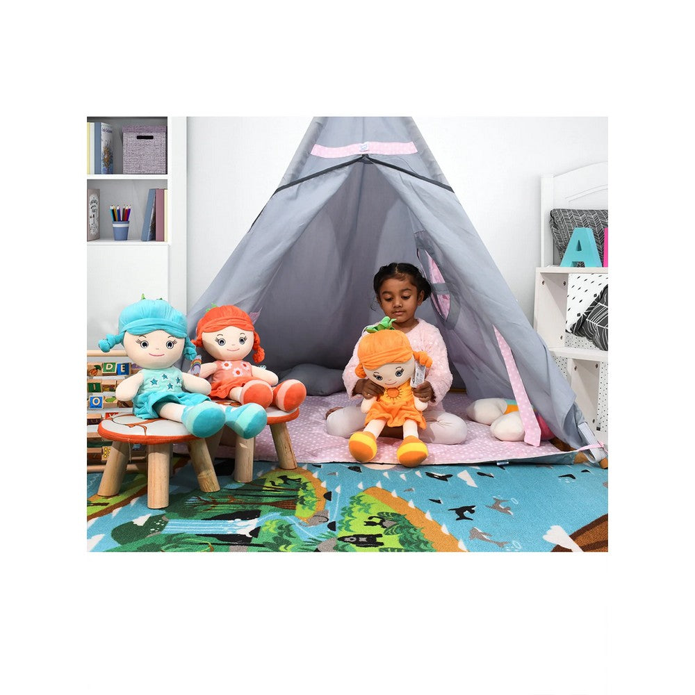 Orange & Red Plush Stuffed Cute Huggable Big Doll Soft Toy- 50cm