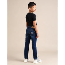 Load image into Gallery viewer, Blue Slim fit Whiskered Denim Jeans
