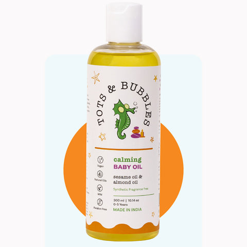 Calming Baby Oil With Benefits Of Almond & Sesame Oil