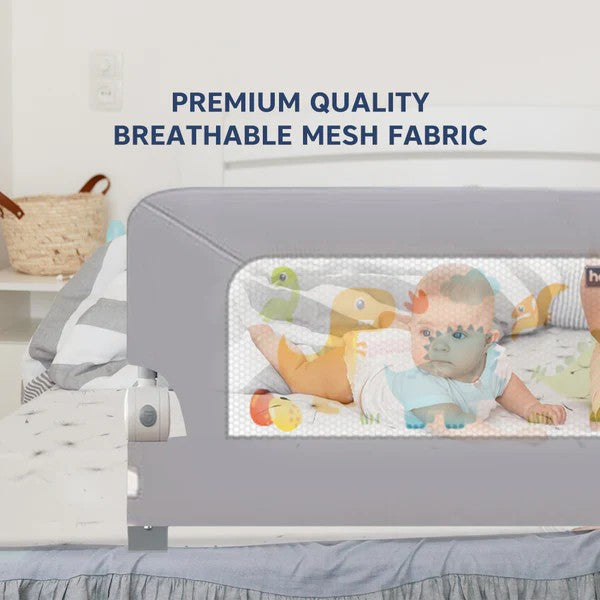 Grey Secure Sleep Baby Bed Rail Guard