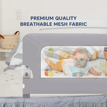 Load image into Gallery viewer, Grey Secure Sleep Baby Bed Rail Guard
