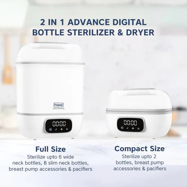 2 in 1 Advanced Digital Baby Bottle Sterilizer & Dryer