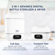 Load image into Gallery viewer, 2 in 1 Advanced Digital Baby Bottle Sterilizer &amp; Dryer
