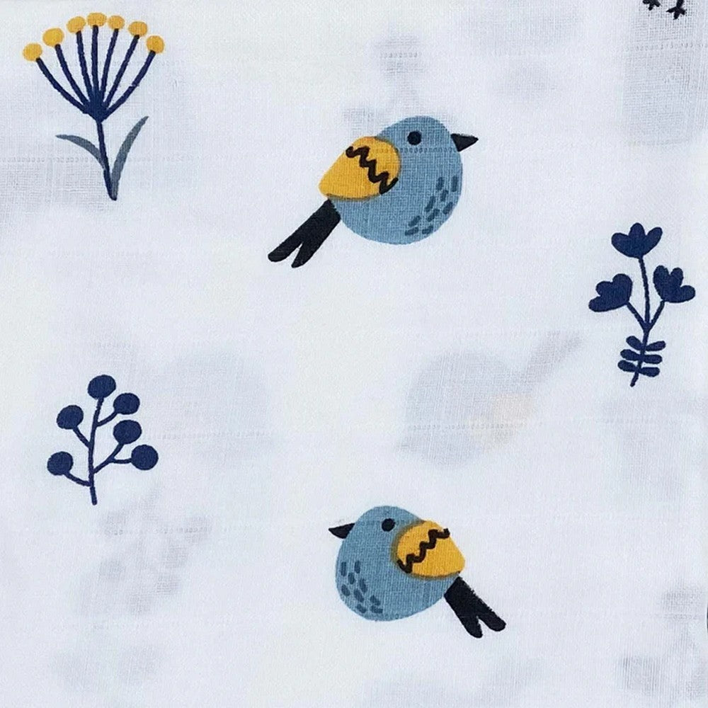 Duck, Flamingo & Bird Theme Bamboo Baby Swaddle Set- Pack Of 3