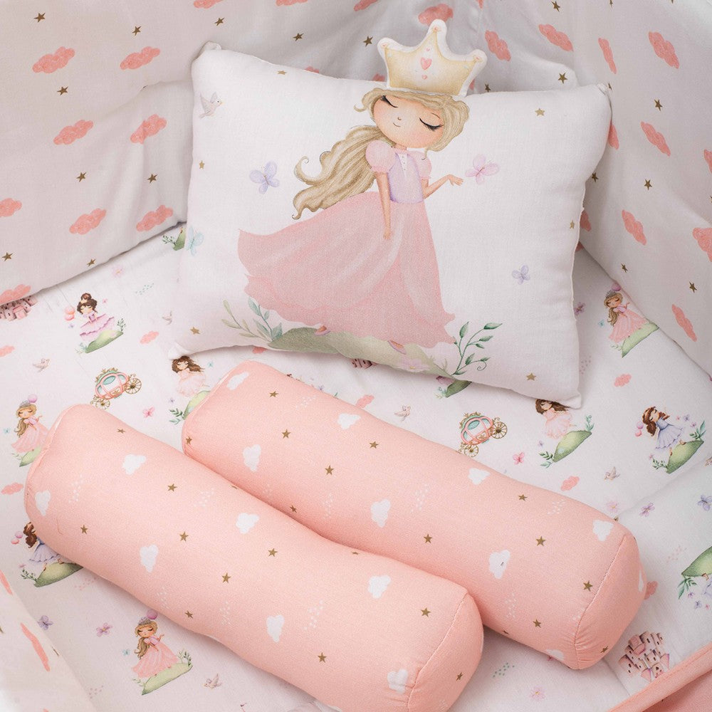 Pink Fairytale Organic Cotton Cot Bedding Set