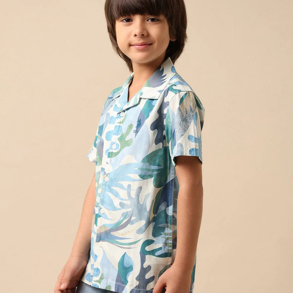 Tropical Printed Half Sleeves Pure Cotton Shirt
