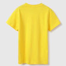 Load image into Gallery viewer, Yellow Benetton Printed Short Sleeves Cotton T-Shirt
