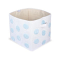 Pom Pom Rectangular Blue Toy Storage Basket