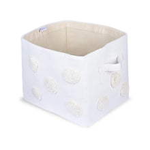 Load image into Gallery viewer, Pom Pom Rectangular Beige Toy Storage Basket
