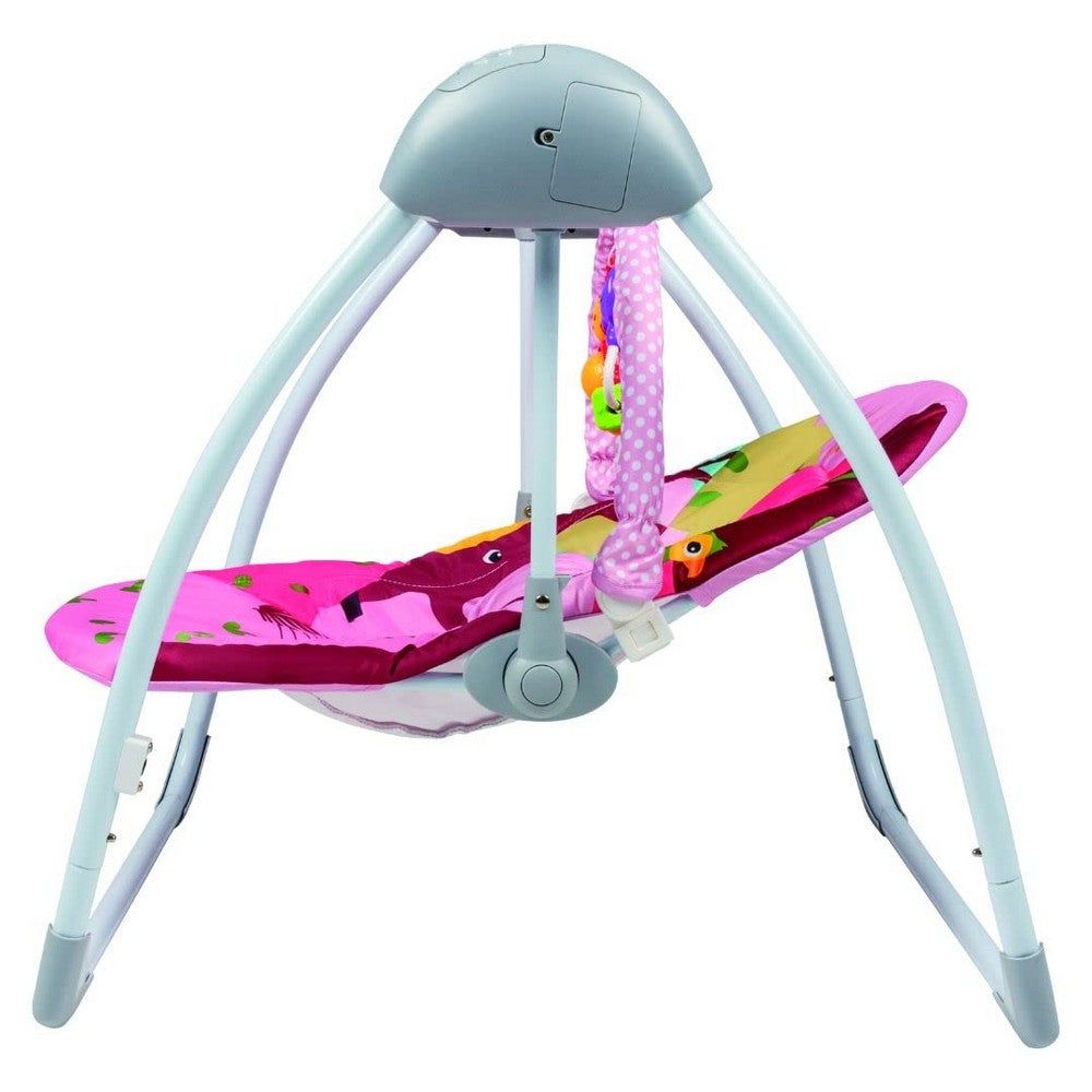 Pink Automatic Baby Swing
