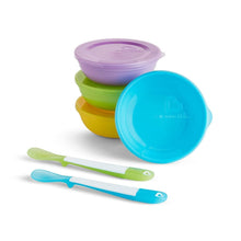 Load image into Gallery viewer, Munchkin 4 Bowls 4 Lids &amp; 2 Spoons Set
