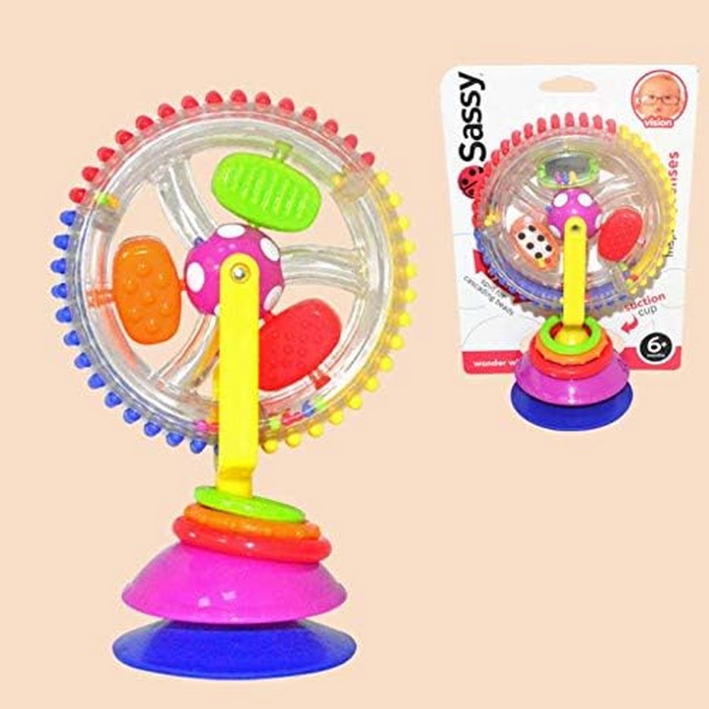 Sassy Wonder Wheel Toy With Suction Base(Color May Vary)