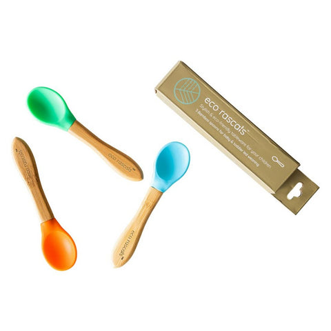Bamboo And Silicone Spoon Set