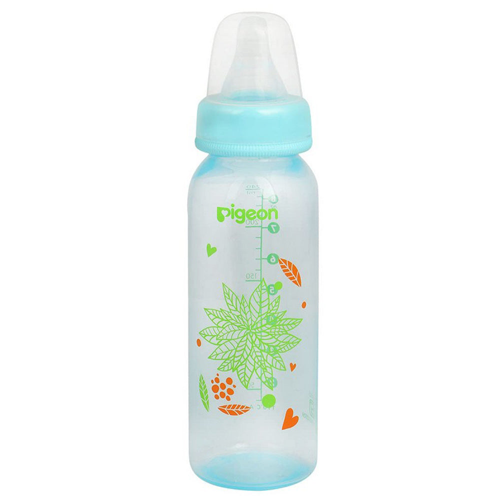 Blue Flexible Premium Crystal Peristaltic Feeding Bottle - 240ml