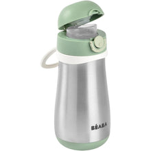 Load image into Gallery viewer, Sage Green Stainless Steel Bottle - 350 ml
