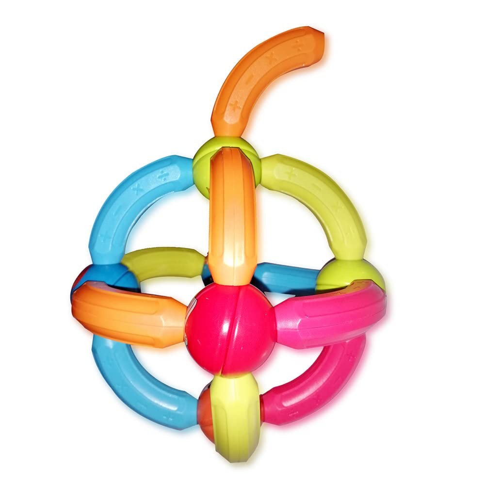 Mutlicolor Roundels Magnetic Balls And Stick Set - 32Pcs