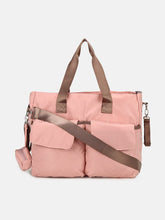 Load image into Gallery viewer, Peach Quilted Diaper Bag
