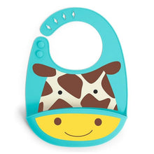 Load image into Gallery viewer, Skip Hop Zoo Fold &amp; Go Silicone Bib
