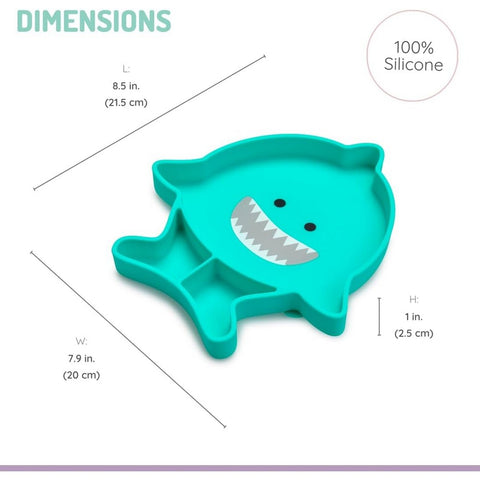 Shark Theme Silicone Suction Plate