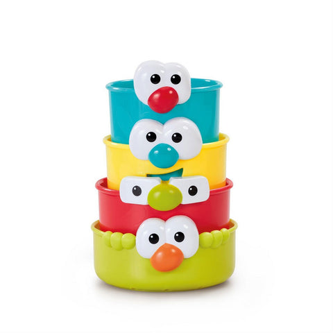 Multi Color Funny Faces Bath Beakers Bath Toys